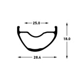 Stans notubes stan's crest mk4 rim - 29'' - 28h - black gray