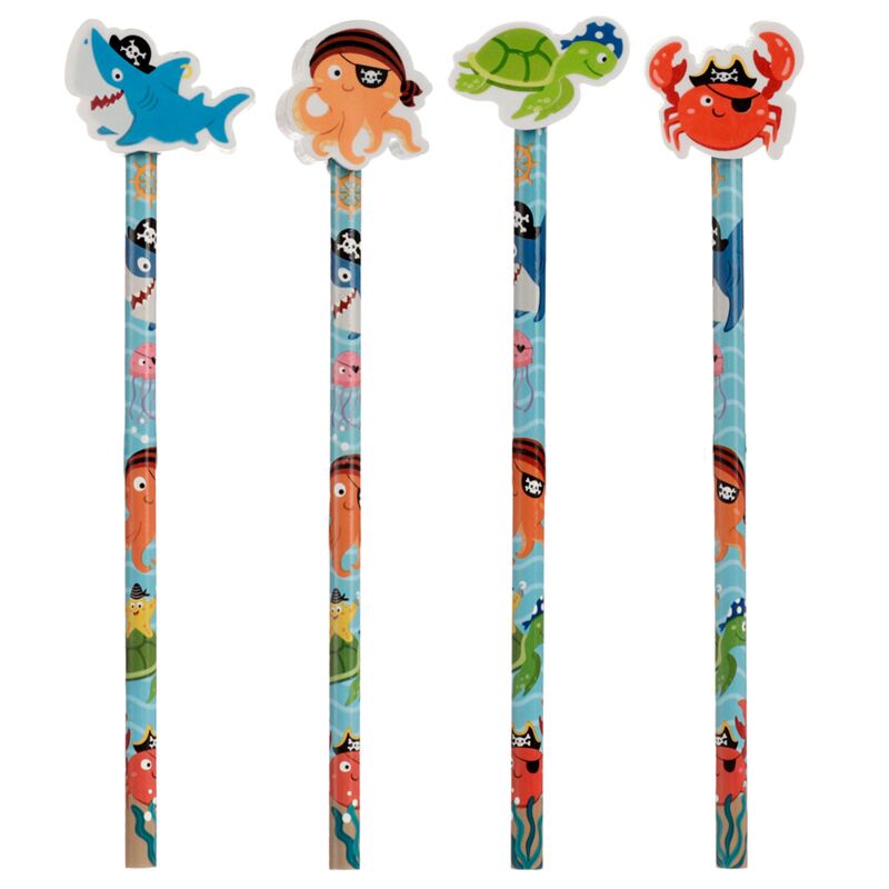 Ahoy Ocean Pirate Friends - Gum Pencil