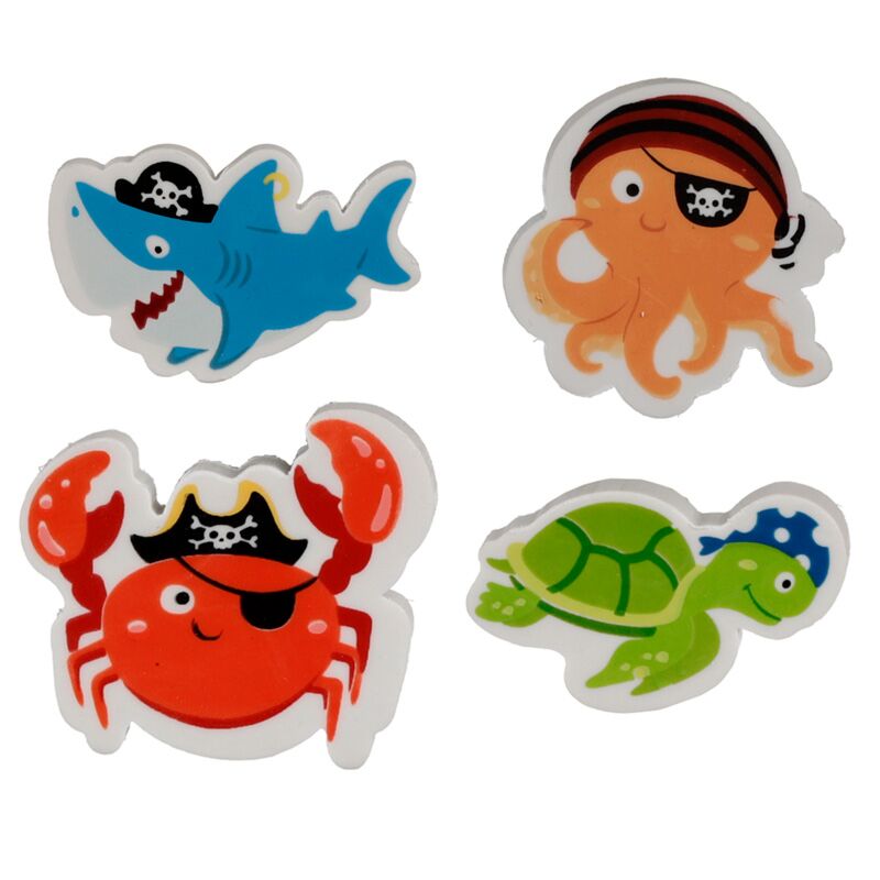 Ahoy ocean piratski prijatelji gumi