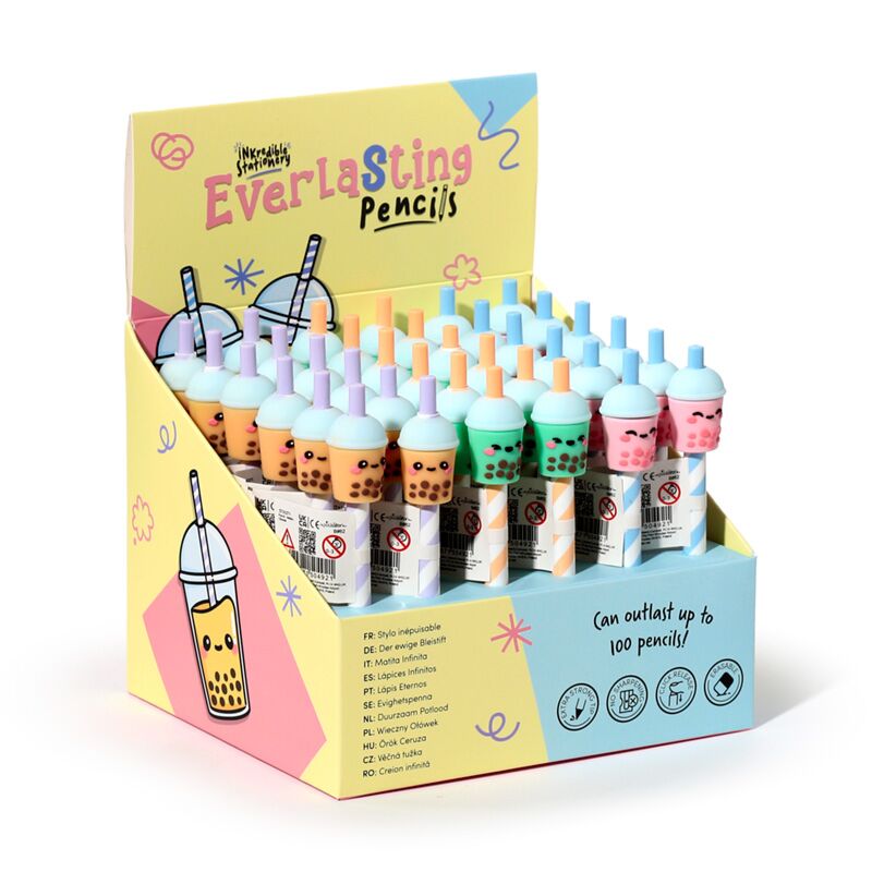 Foodiemals boble te infinity blyant