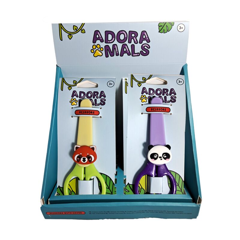 Adoramals Scissori per bambini animali selvatici in titolare