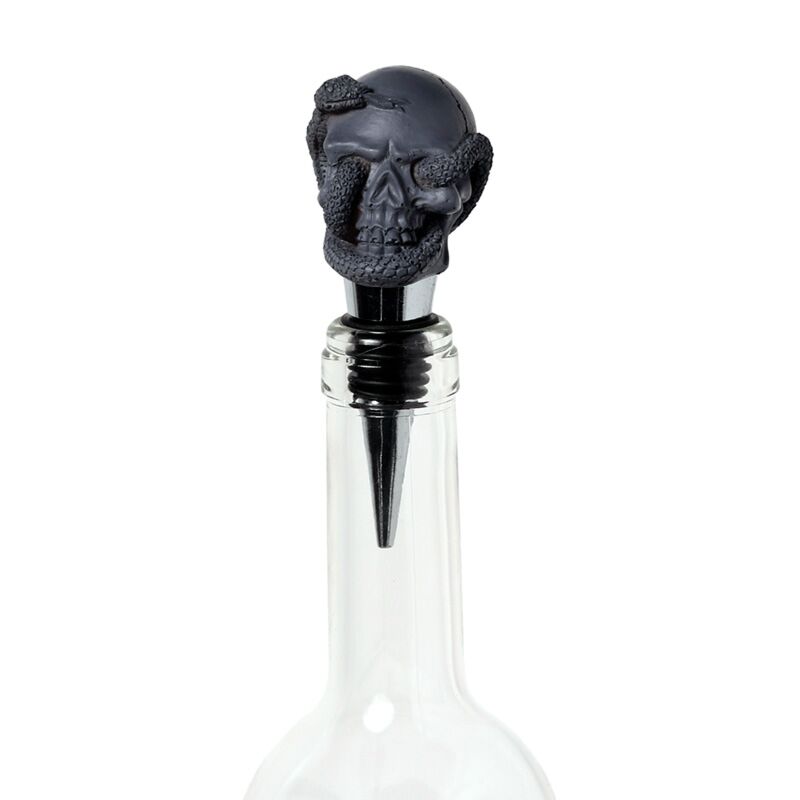 Skull roses skull and snake bottle stop