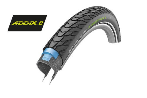 Schwalbe Marathon E-Plus Performance Line 28 x 2,20 55-622 mm-schwarz mit Reflexion