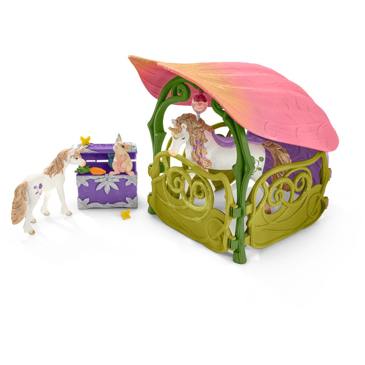 Schleich Bayala Glittering Flower House med enhörningar, jag