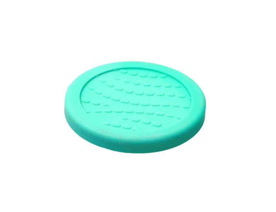 Blue water bento lid - seal cup solo - turquoise