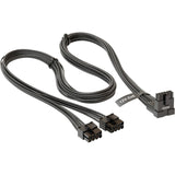 Säsongsadapterkabel Gen 5 SS-2X8P 90 ° -12V-2X6-600