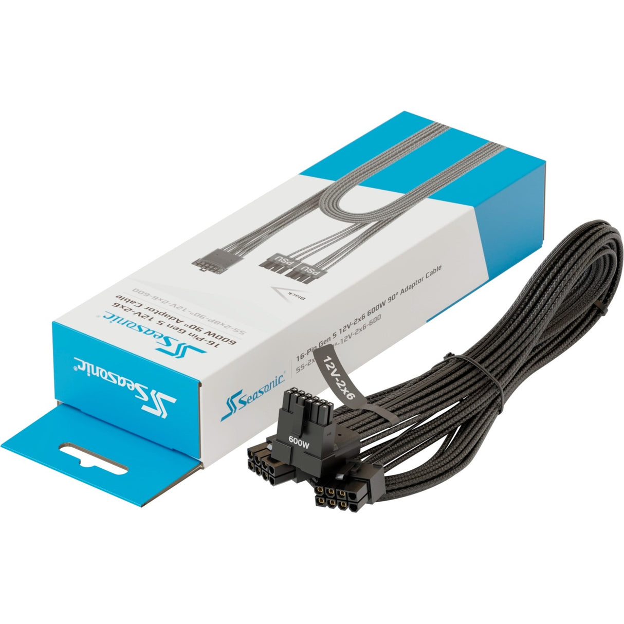 Säsongsadapterkabel Gen 5 SS-2X8P 90 ° -12V-2X6-600