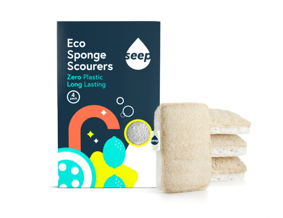 Seep schuurspons luffa - 4 stuks