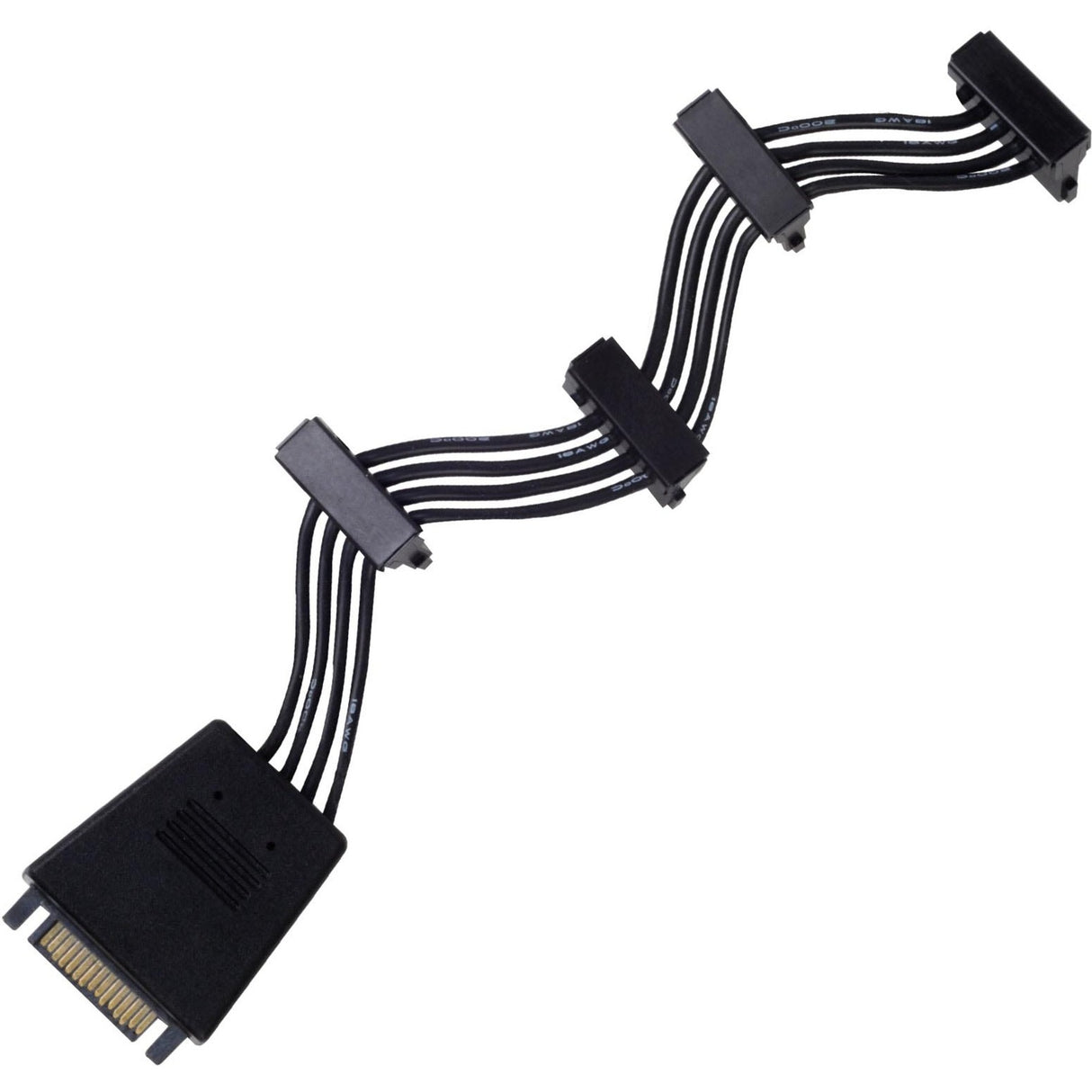 Silverstone SST-CP06-E4, 1x 15-pin SATA> 4x 15-pin sata