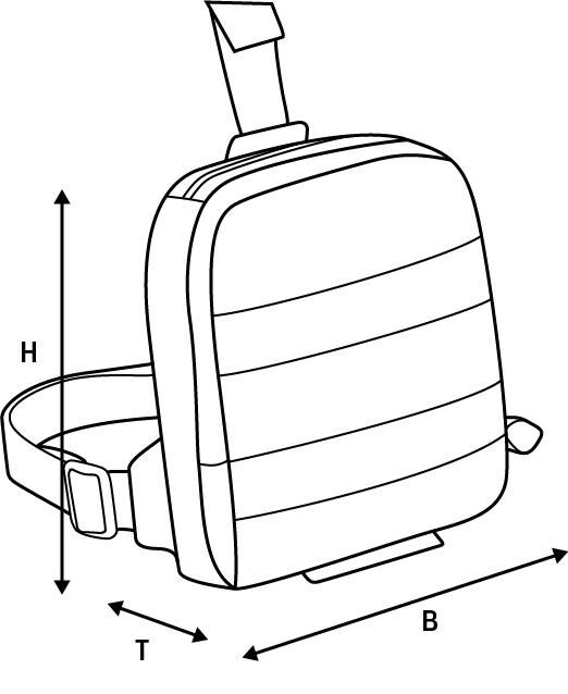 Oxford beentas aqua l1 leg bag aqua l1 black
