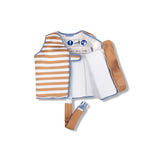 Softlines Brown White Striped Swimming Vest 3-6 years
