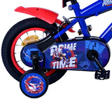 Sonic Prime Otroško kolo - Fantje - 12 palčni - modro rdeča - dve ročni zavora