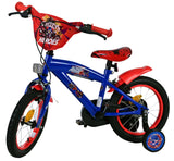 Sonic Prime Children's Bicycle - Drenge - 14 tommer - Blå rød - To håndbremser