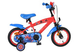 Spiderman spider-man kinderfahrrad - jungen - 12 zoll - blau rot
