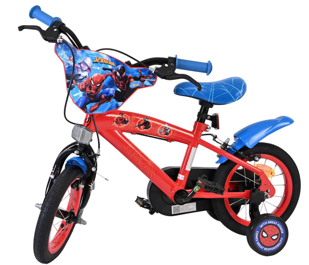 Spiderman Spider-Man children's bicycle - boys - 12 inch - blue-red - two hand brakes