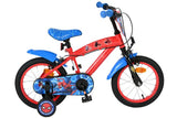 Spiderman spider-man kinderfahrrad - jungen - 14 zoll - blau rot - zwei handbremsen