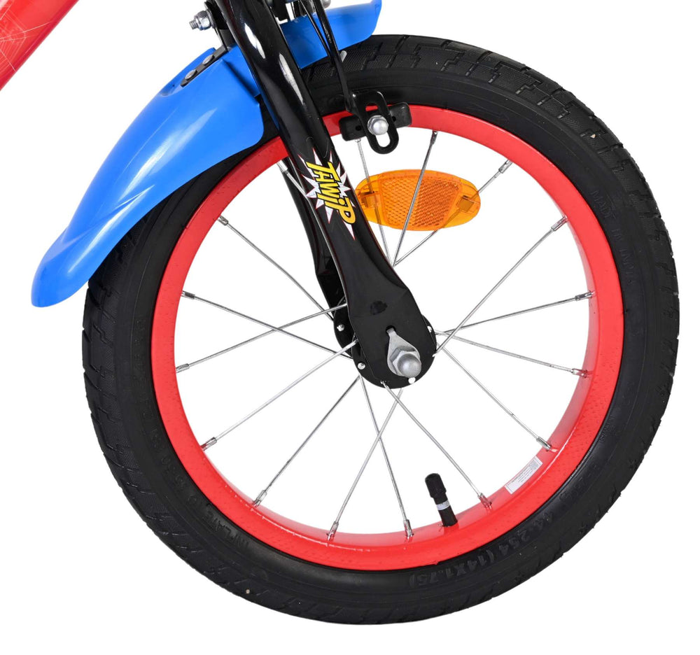 Spiderman Spider-Man children's bicycle - boys - 14 inch - blue-red - two hand brakes