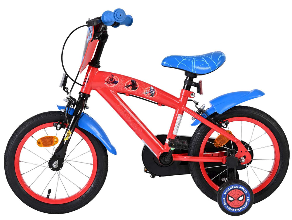 Spiderman Spider-Man children's bicycle - boys - 14 inch - blue-red - two hand brakes