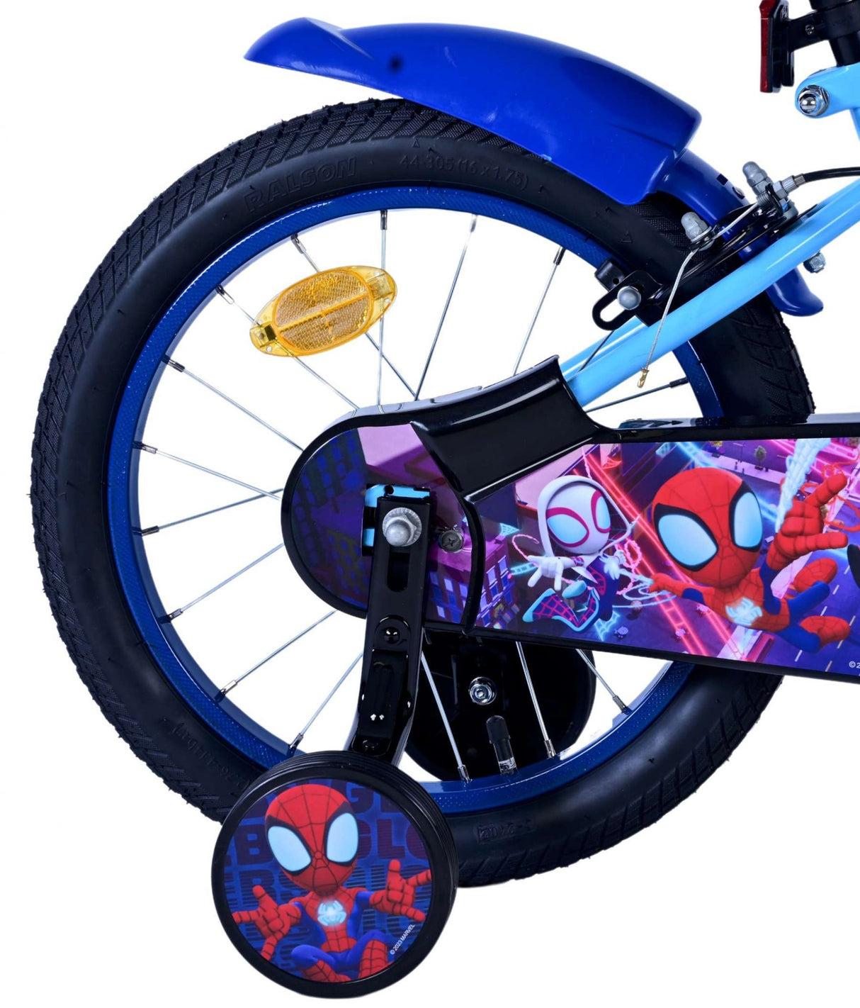 Spidesy a seng erstaunlech Frënn Spideeg Kanner-Kanner - Jongen - 16 Zoll - Blo - zwee Handbremsen