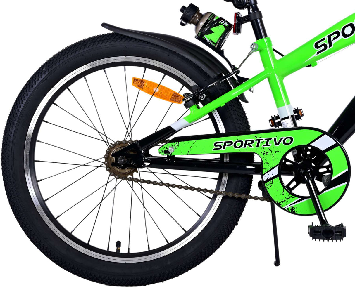 Bicycle per bambini Vlatare SportVo - Boys - 20 pollici - Verde - Freni a due mani