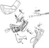 Sram rem- schakelhendel red 22 sh. br.lever red 22 11-sp right car. ti.
