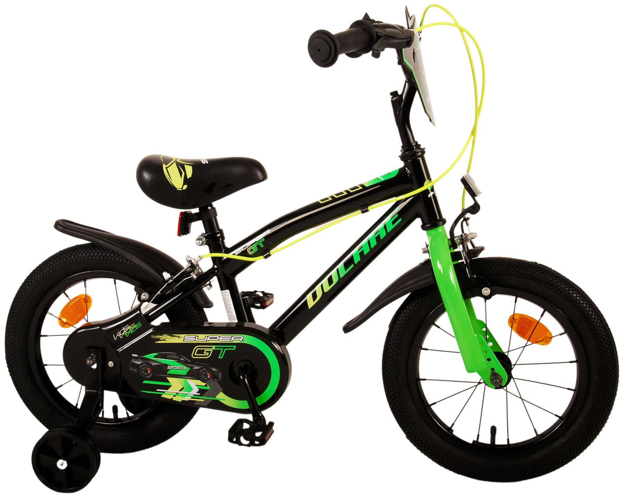 Volare Super GT Children's Bike Boys 14 inch Green Two Hand brakes