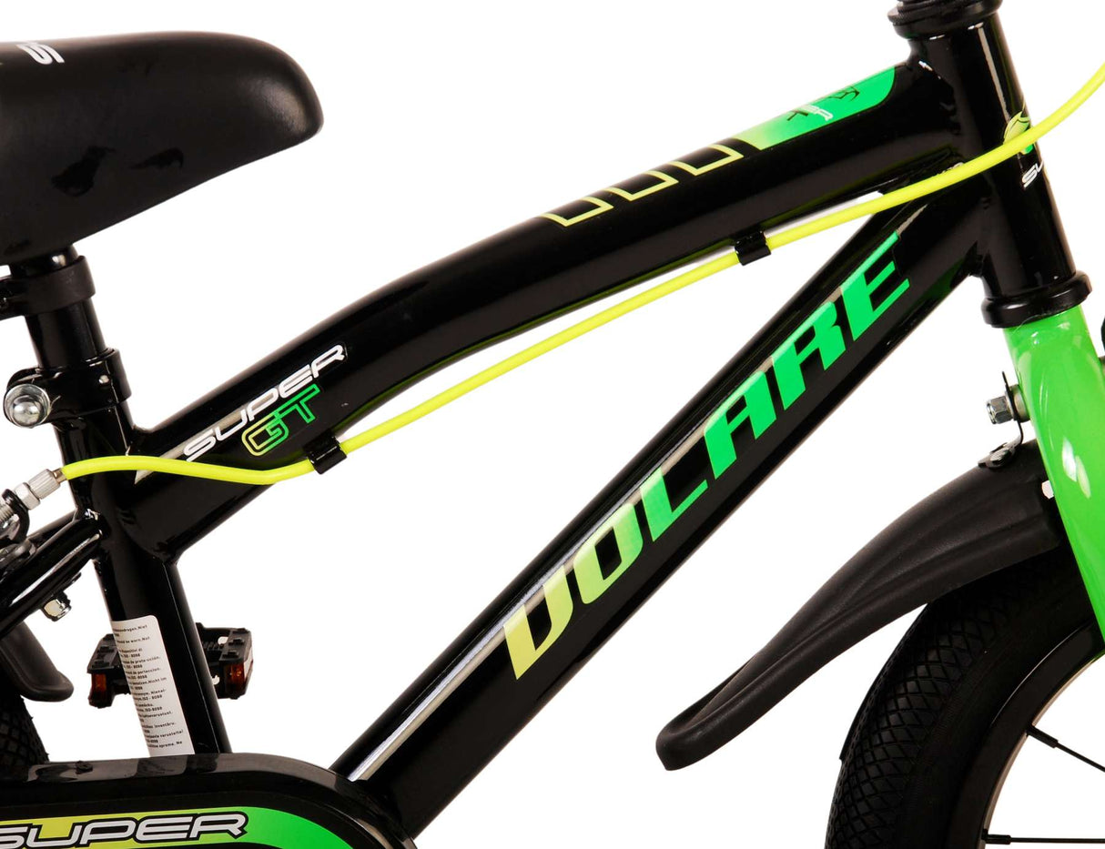 Volare Super GT Children's Bike Boys 14 inch Green Two Hand brakes