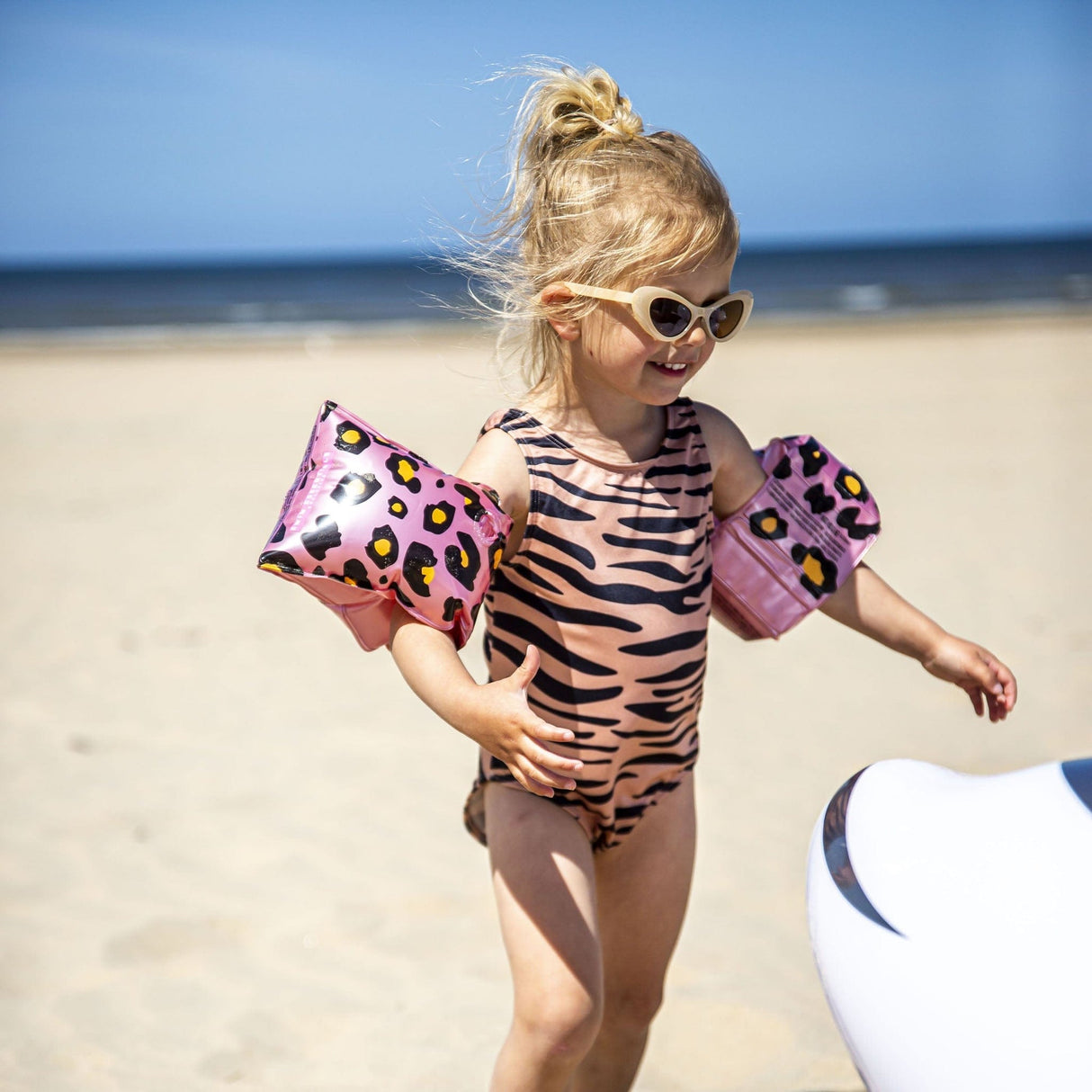 Safari Chic | Bandes de natation en or rosé 2 à 6 ans