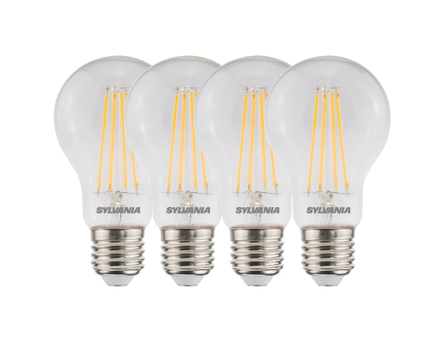 LED lampa Sylvania - E27 - 806 LM - BOL - Clear - Filament - 4 kusy