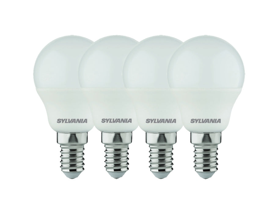LED lampa Sylvania - E14 - 470 LM - Bullet - Mat - 4 kusy
