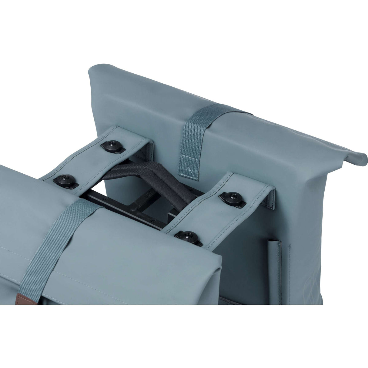 Basil dubbele fietstas city mik 28-32 liter - graphite blue