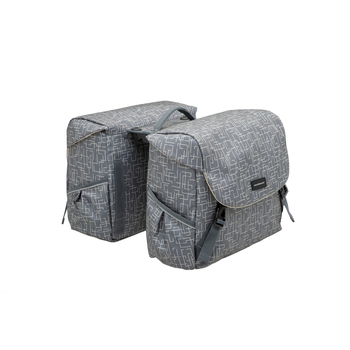 Mondi Joy Double Pannier - Racktime Snap-it - Water-repellent Polyester - 38L - Ivy Walnut