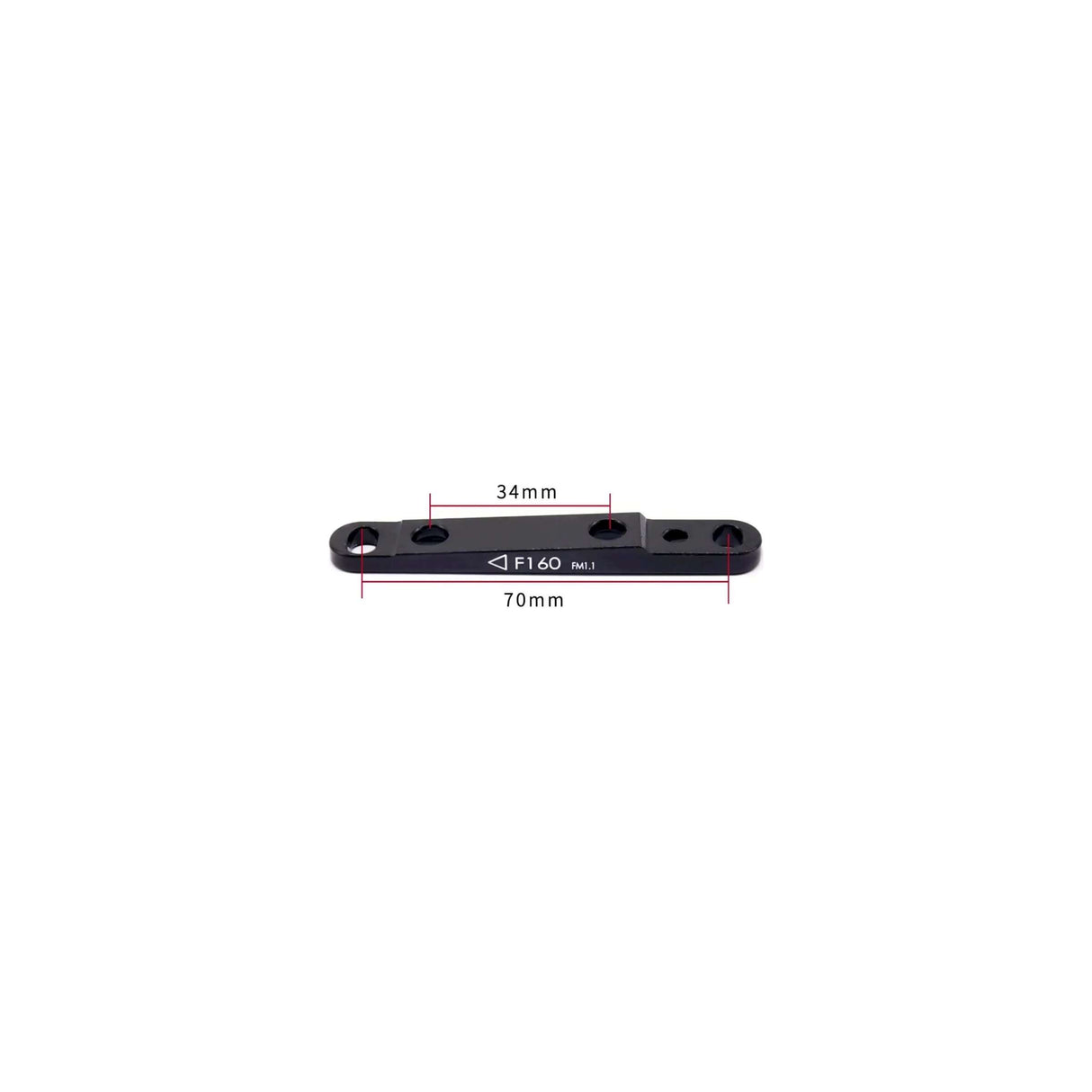 TRP MD-C610 Spyre Remklauw Mechanical Flatmount For Black Silver