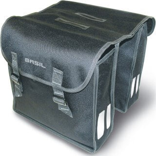Basil Mara Double Bicycle Bag - 26L - Svart