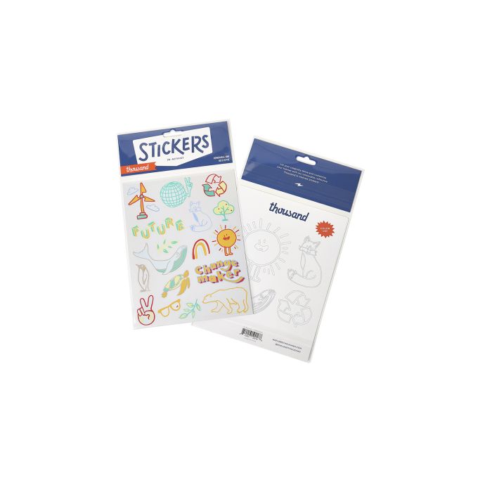 Thousand jr. helmet stickers - jr. activist