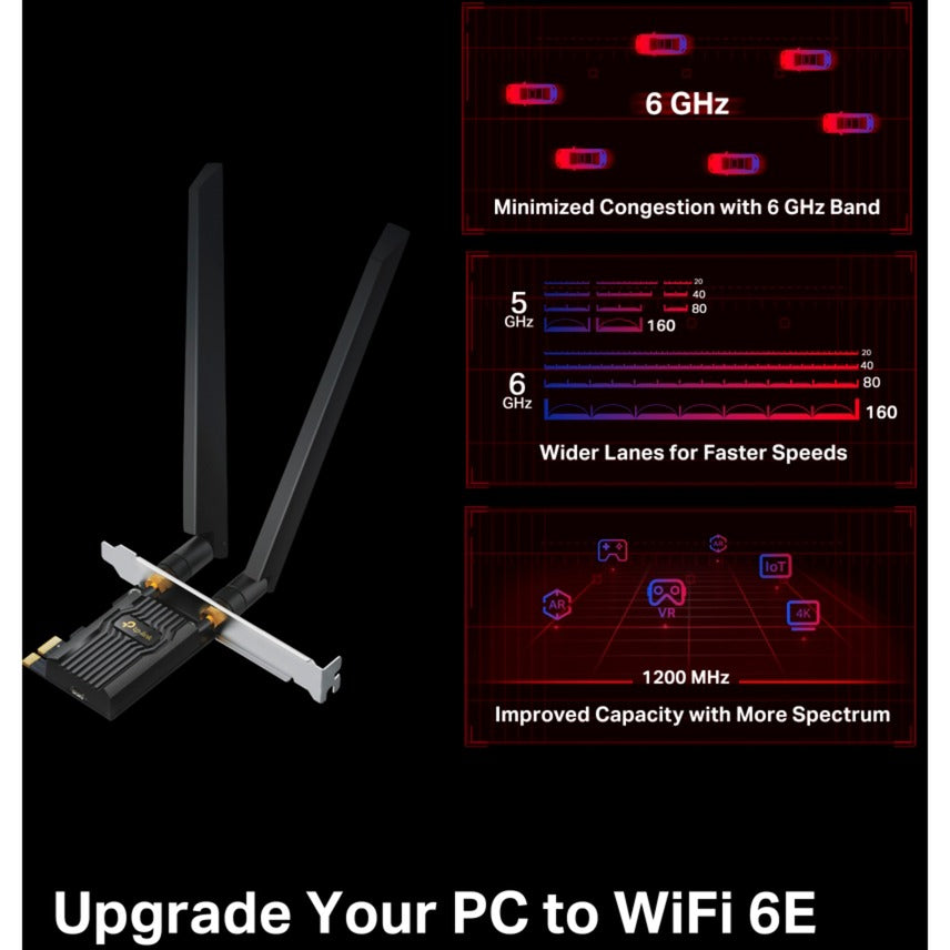 TP-Link Archer TXE72E AXE5400 Wi-Fi 6th Bluetooth 5.3 PCIe