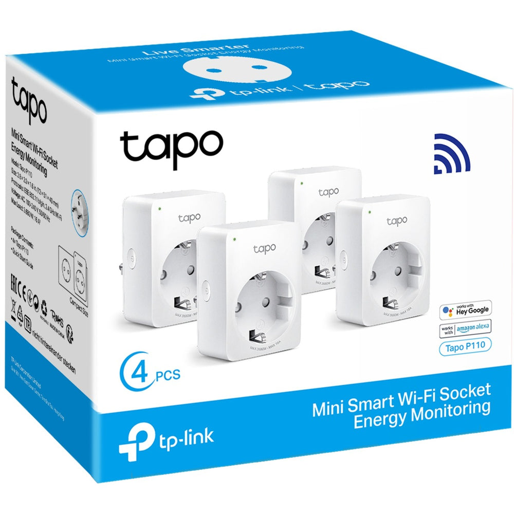 TP-Link TAPO P110 (4-pack) Mini Smart Wifi-Stop kontakt