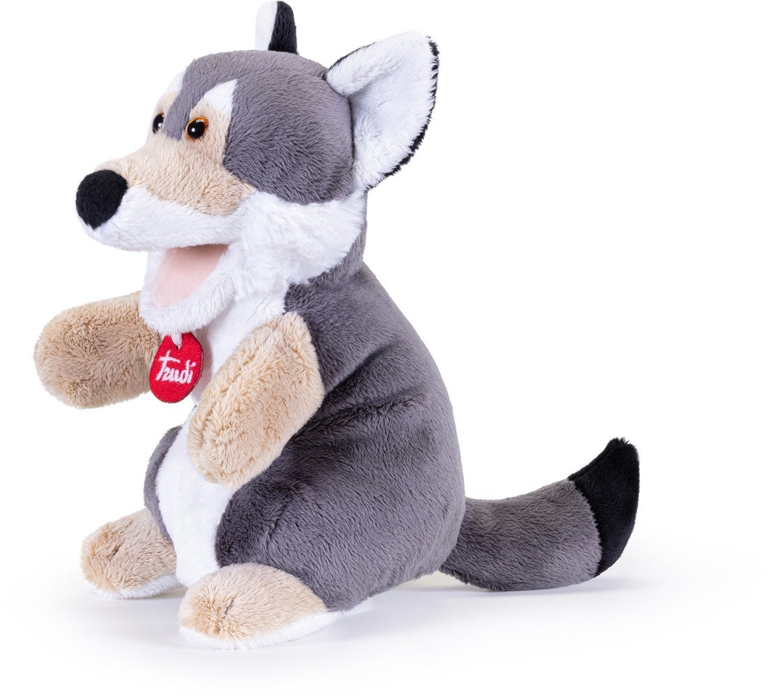Trudi puppet wolf: 16x25x16 cm (s-29230)
