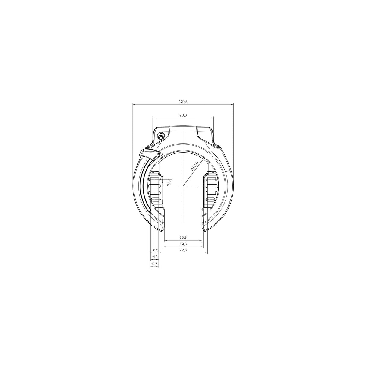 Trelock Rs 453 Stand Naz - Art2, Black, Ringslot, 750G