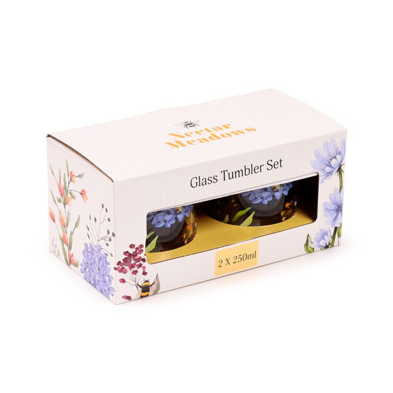 Nectar Meadows juego de 2 vasos de cristal 250ml.
