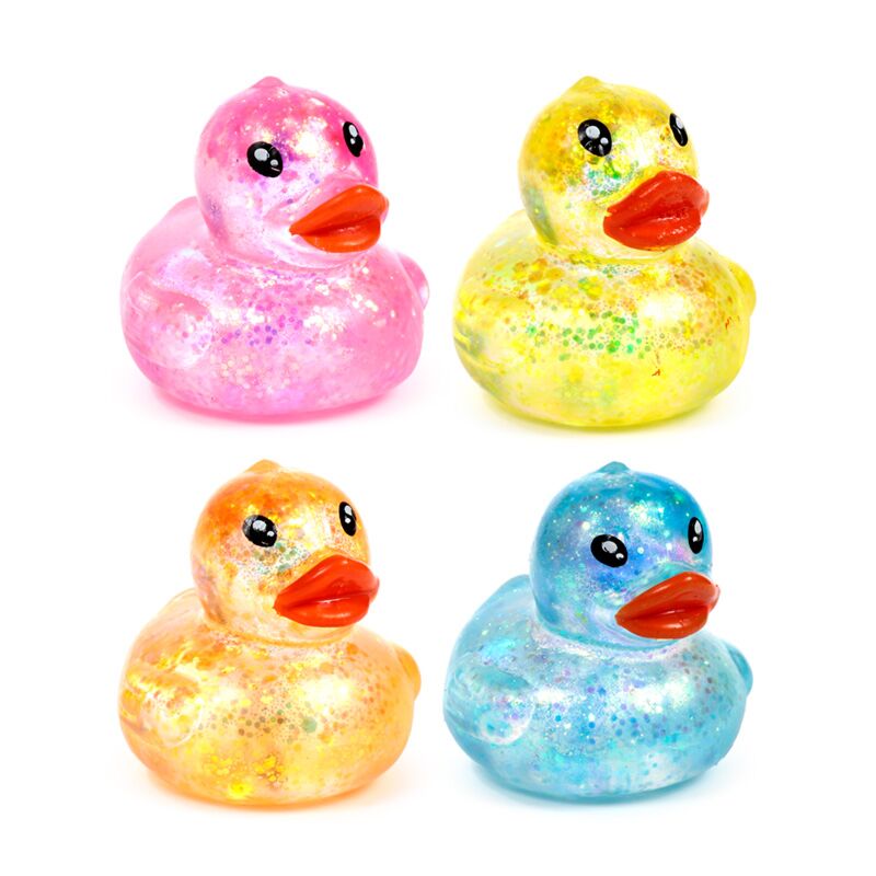 Maltose glitter duck stress squeeze toy