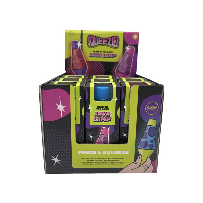 Knijpbaar glow in the dark lava lamp speelgoed