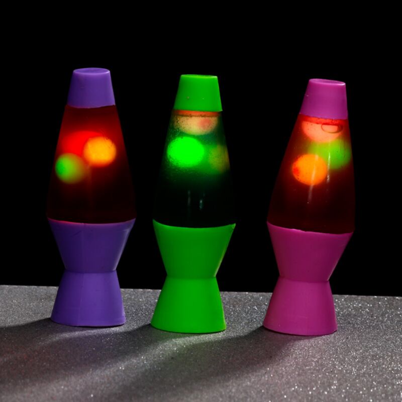 Squeezable glow in the dark lava lamp toy