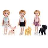 Sally dressed doll with dog accessories
