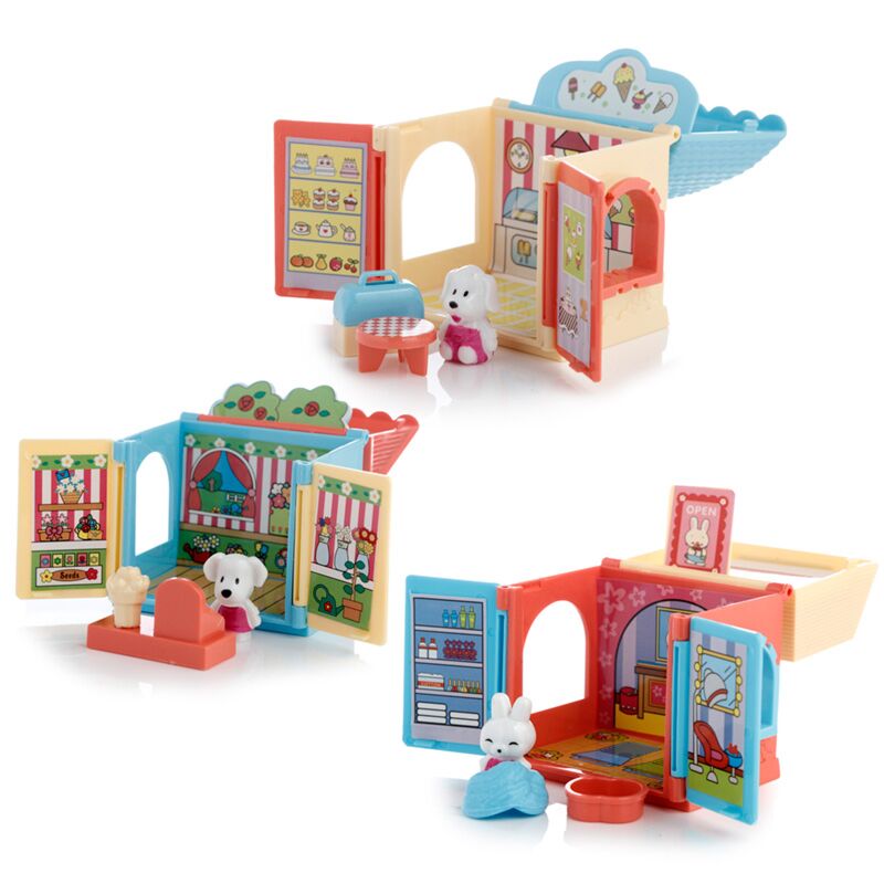 Cute puppy house set