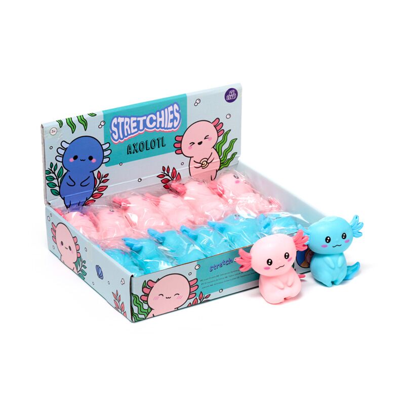 Stretch squeeze toy axolotl