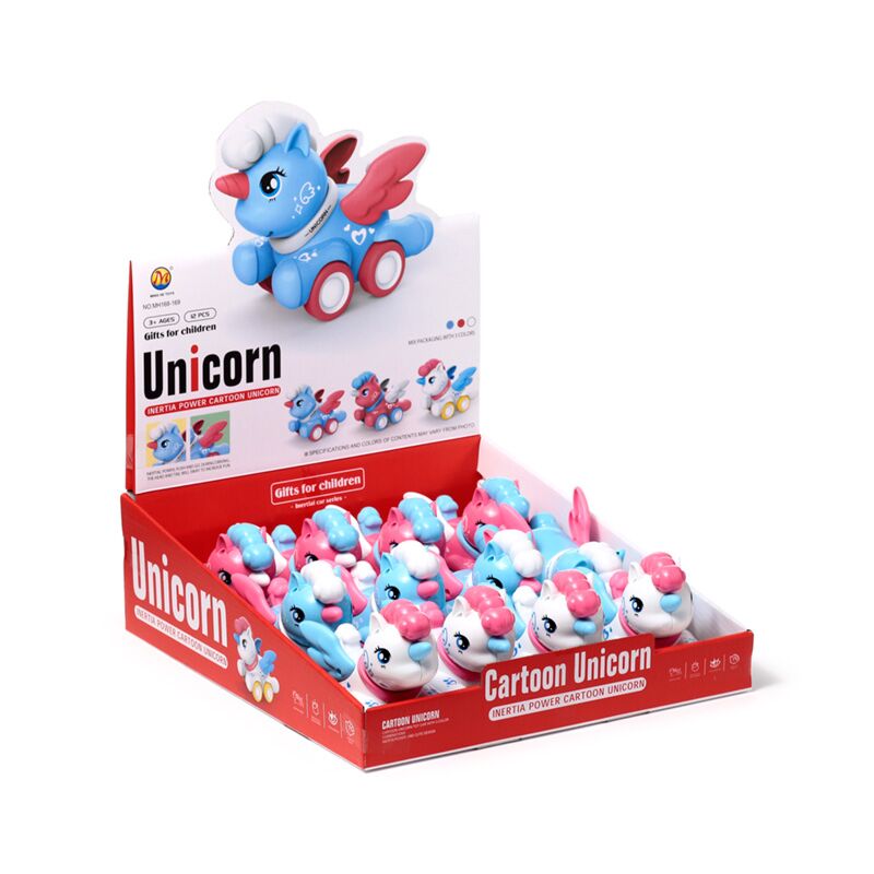 Press go winged unicorn action toy