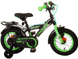Volare Thombike Children's Bike Boys 12 inch Black Green Two Hand brakes