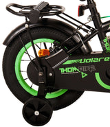 Volare Thombike Children's Bike Boys 12 inch Black Green Two Hand brakes
