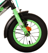 Volare Thombike Children's Bike Boys 12 inch Black Green Two Hand brakes